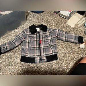 Cat and Jack plaid toddler coat